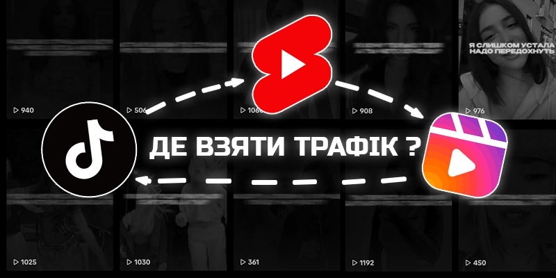 Tik Tok, Reels, Shorts - трафік з коротких відео